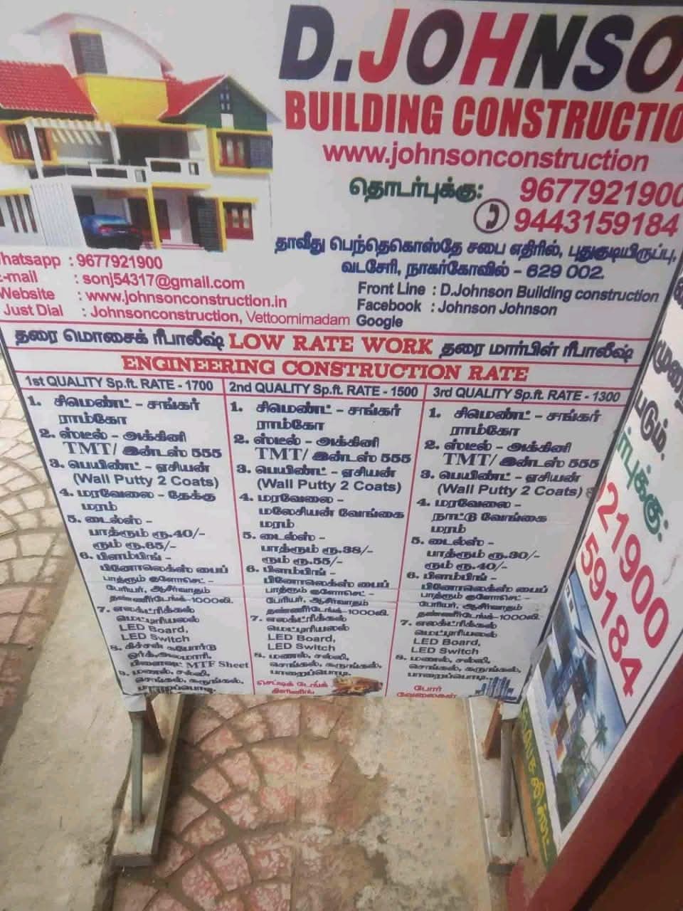 Construction work in nagercoil